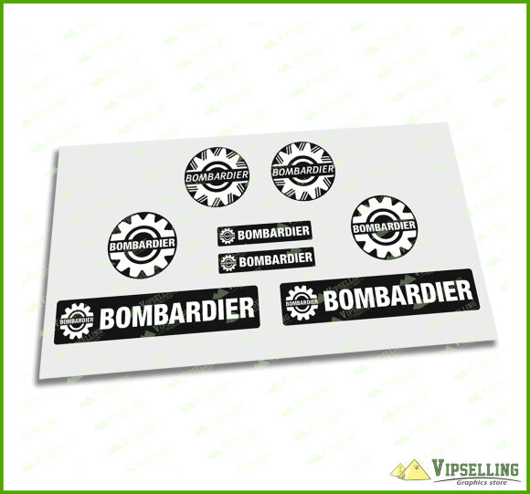 Bombardier Sea-Doo Decal Sticker Logo Emblem Silver Gold White Clear 2" 51mm Kit