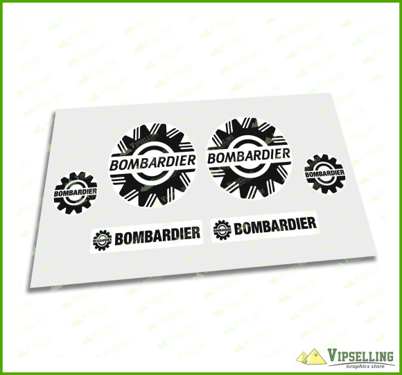 Silver Chrome Bombardier Sea-Doo Decal Sticker Logo Emblem Gold Clear White 5" 127mm Kit