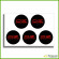 OZ Racing Silver Wheel Center Caps Laminated Decals Stickers Kit