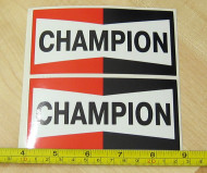 Champion Spark Plugs Racing Decals Stickers Emblems