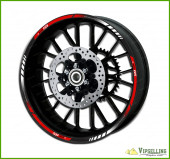 BMW Motorrad Motorsport R1200GS Red Wheel Rim Laminated Stripes Decals Stickers Kit BMW Motorrad Motorsport R1200GS Red Wheel Rim Laminated Stripes Decals Stickers Kit