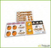 ORANGE Mountain Bicycle Bike MTB Cycle Enduro Frame Decals Stickers Kit ORANGE Mountain Bicycle Bike MTB Cycle Enduro Frame Decals Stickers Kit