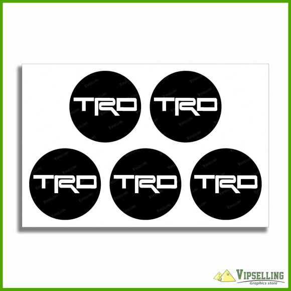 TRD Silver Gold White Toyota Racing Development Wheel Cap Center Decals Stickers TRD Silver Gold White Toyota Racing Development Wheel Cap Center Decals Stickers