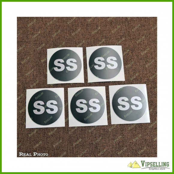 Monte Carlo SS Wheel Center Cap Chevrolet Silver Gold Laminated Vinyl Decals Set