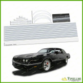 Chevrolet Monte Carlo SS Fully Silver 1985-1986 Restoration Stripes Decals Kit Chevy
