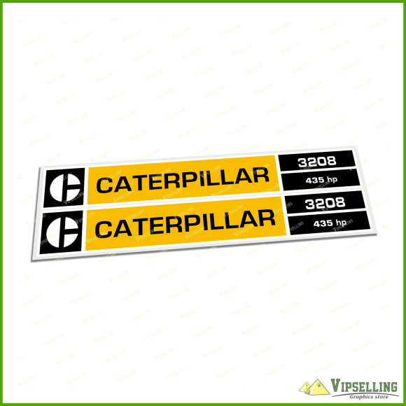 CAT Caterpillar 3208 375 HP Engine Equipment Laminated Decal Sticker Set 12” (305mm) CAT Caterpillar 3208 375 HP Engine Equipment Laminated Decal Sticker Set 12” (305mm)