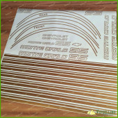 Chevrolet Monte Carlo SS Fully Gold 1985-1986 Restoration Stripes Decals Kit Chevy