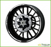 BMW Motorrad Motorsport R1200R Wheel Rim Grey Laminated Stripes Decals Stickers Kit BMW Motorrad Motorsport R1200R Wheel Rim Grey Laminated Stripes Decals Stickers Kit