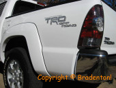 TRD Off Road Toyota Silver/Dark Grey Rear Quarter Panel Decals Kit TRD Off Road Toyota Silver/Dark Grey Rear Quarter Panel Decals Kit