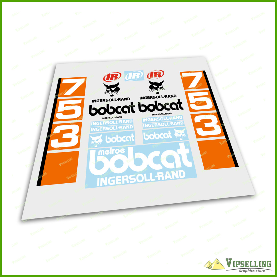 thumbnail image 2 of Bobcat S250 Full Decal Sticker Set – OEM Look, Skid Steer Kit, VT30 2 of 4