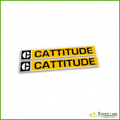CAT Caterpillar Cattitude Super Upgrade Laminated Decal Sticker Set 12” (305mm) CAT Caterpillar Cattitude Super Upgrade Laminated Decal Sticker Set 12” (305mm)