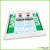 BOBCAT 753 Green Decals Stickers Full Restoration Kit SKID STEER Original New Look BOBCAT 753 Green Decals Stickers Full Restoration Kit SKID STEER Original New Look