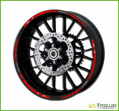 BMW Motorrad Motorsport R1200R Red Wheel Rim Laminated Stripes Decals Stickers Kit BMW Motorrad Motorsport R1200R Red Wheel Rim Laminated Stripes Decals Stickers Kit