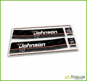 JOHNSON 1989 1990 110 HP V4 Motor Horse Power VRO Laminated Vinyl Decals Sticker JOHNSON 1989 1990 110 HP V4 Motor Horse Power VRO Laminated Vinyl Decals Sticker