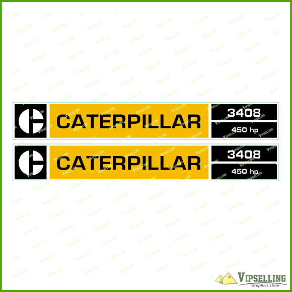 CAT Caterpillar 3408 450 HP Engine Equipment Laminated Decal Sticker Set 12” (305mm) CAT Caterpillar 3408 450 HP Engine Equipment Laminated Decal Sticker Set 12” (305mm)
