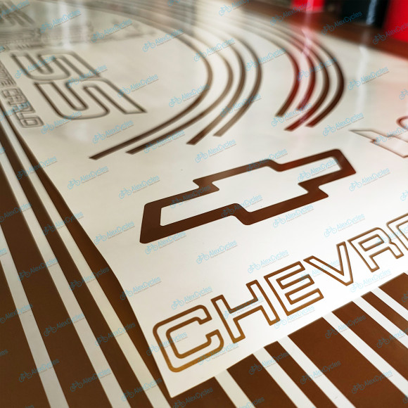 Monte Carlo SS Chevrolet Fully Gold 1987-1988 Restoration Decals Kit Stripes Chevy Monte Carlo SS Chevrolet Fully Gold 1987-1988 Restoration Decals Kit Stripes Chevy
