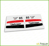 JOHNSON Outboards 85 HP Motor High Cast Vinyl Decals Stickers Horsepower Universal Kit JOHNSON Outboards 85 HP Motor High Cast Vinyl Decals Stickers Horsepower Universal Kit