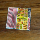 24th Scale Truck Warning Safety Sign Decals Stickers Kit Oversize Wide Load Long Vechicle 1/24 24th Scale Truck Warning Safety Sign Decals Stickers Kit Oversize Wide Load Long Vechicle 1/24