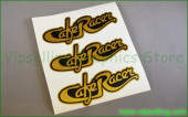 Cafe Racer Retro Script Style Gold Silver Decals Stickers Logos Cafe Racer Retro Script Style Gold Silver Decals Stickers Logos